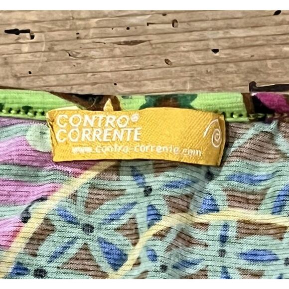 Contro Corrente Women’s OS Colorful Multi Pattern Stretch Sleeveless Dress NWOT - Picture 6 of 8